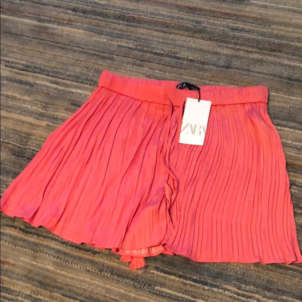 Pleated Flowy Shorts